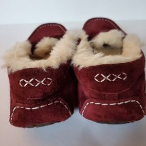 UGG Shoes - UGG AUSTRALIA BURGANDY SUEDE MOCCASINS UGG Shoes - UGG AUSTRALIA BURGANDY SUEDE MOCCASINS